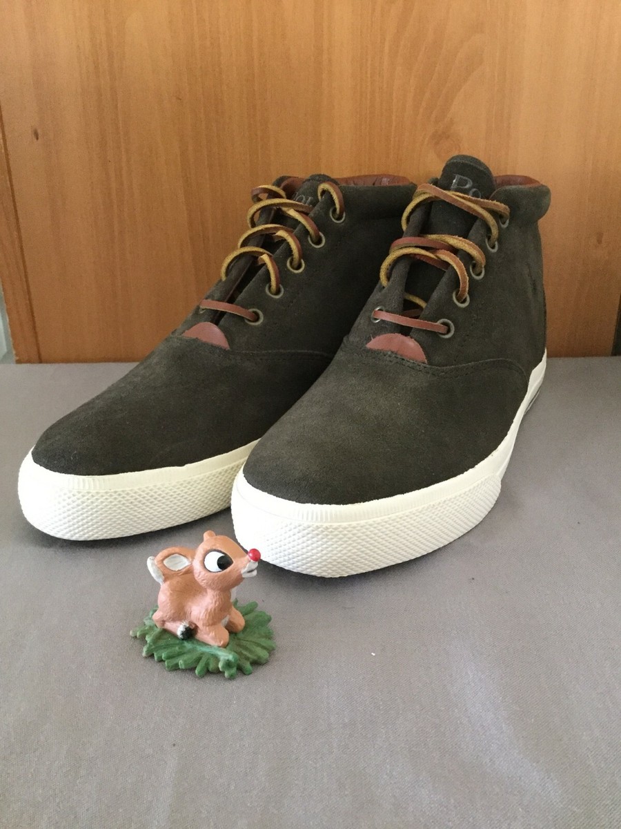 Polo Ralph Lauren Zale Shoes Mens Size 10.5 Brown Suede Mid Top Casual Comfort Polo Ralph Lauren Zale Chukka Boots Mens 11 D Brown Suede  main image 4
