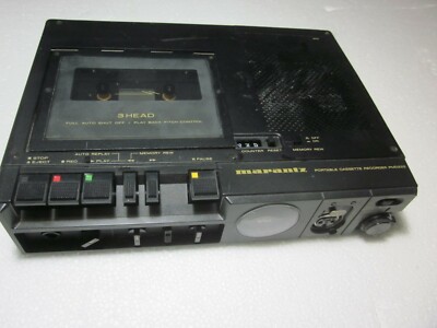   Marantz PMD-222 3 head Prof. mono portable Cassette Recorder use 3D batteries