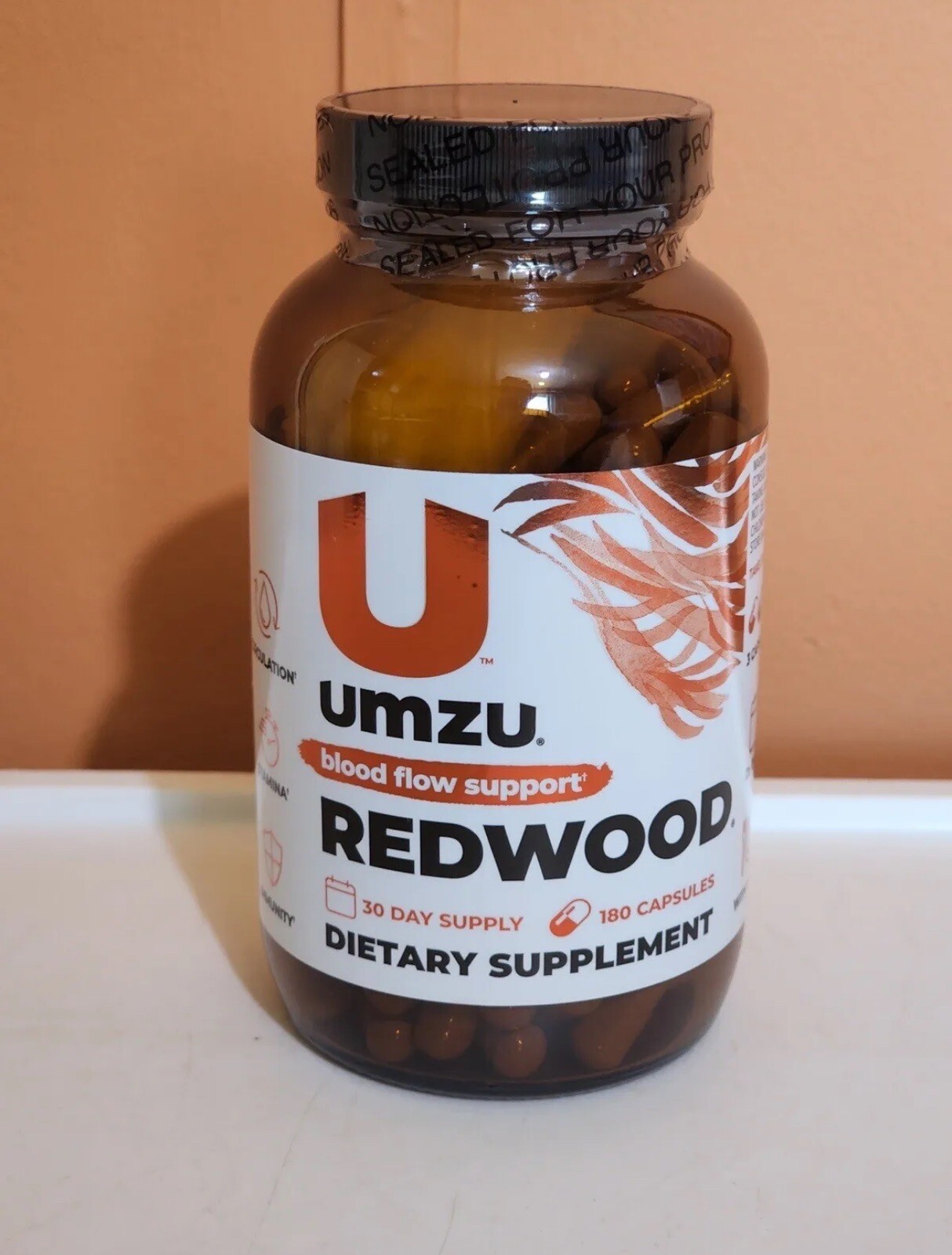 UMZU Redwood Nitric Oxide Booster 180 Capsules Free Fast Shipping EXP