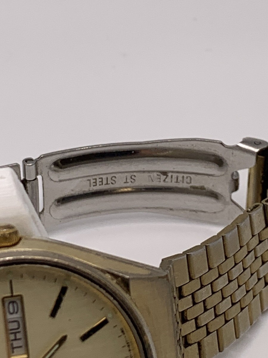 MINT 1980s Citizen 6101-s16903 Mens Gold Plated Quartz MINT 1980s Citizen 6101-s16903 Mens Gold Plated Quartz