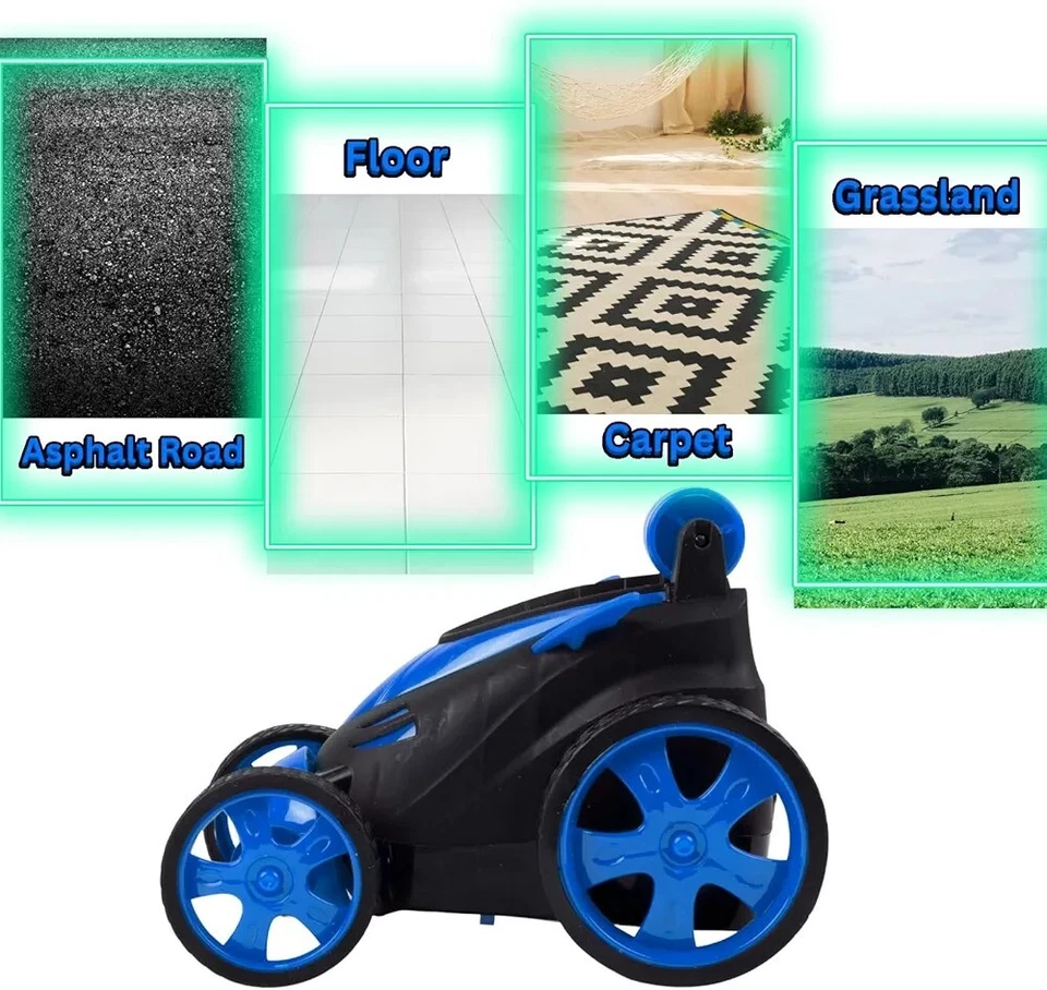 Rechargeable 5 Functions 360° Rotating & Rolling Small Stunt Car Toy - Image 3 of 4