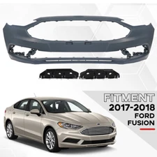 New Front Bumper Cover Fit 2017 2018 Ford Fusion HS7Z-17D957-AAPTM /-APTM