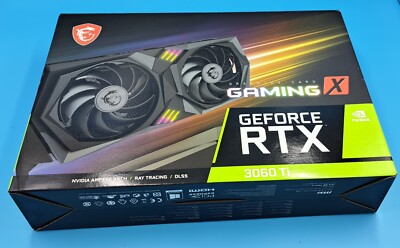 Gaming Graphics Card 8GB MSI GeForce RTX 3060 Ti  X 8 GB LHR GDDR6    NEW