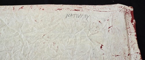Stampa stencil biblica giapponese '77 a colori 45/70 Natività di Sadao Watanabe (CaN) - Foto 6 di 7
