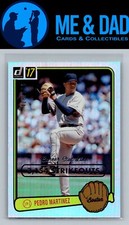 2017 Donruss #RV-42 Pedro Martinez Retro Variations 1983 Career Stat Line #/500