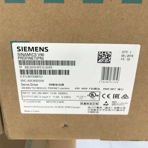 NEW SIEMENS 6SL3 210-5FE13-5UF0 380-480V 13.8A 3.5KW Free Shipping - Picture 2 of 2