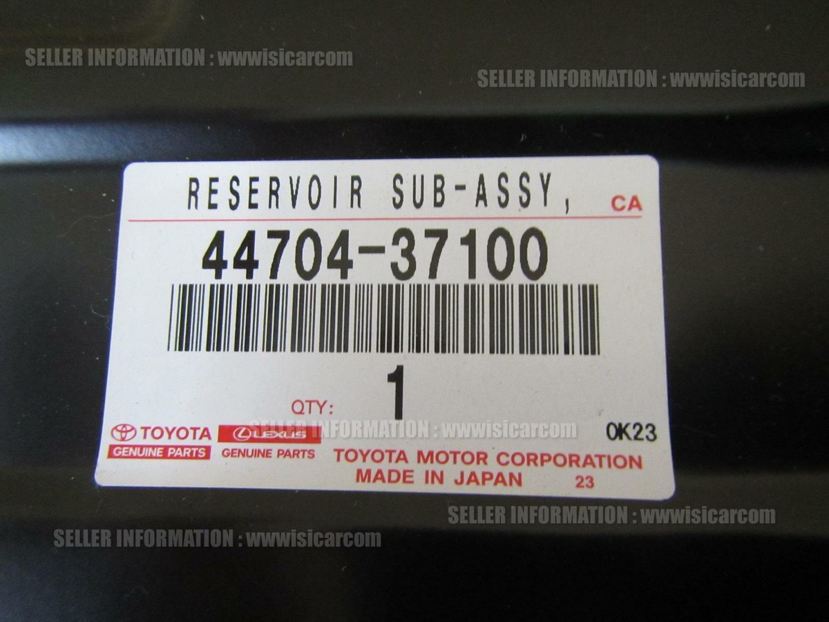 TOYOTA DYNA XZC605V RESERVOIR SUB-ASSY, VACUUM 44704-37100