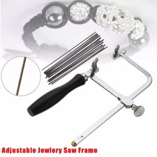 70mm Juwelier Piercing Säge Rahmen Juweliere Handwerkzeug verstellbar+12 Klingen