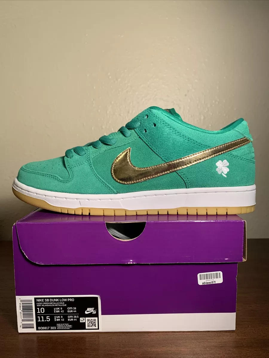 Nike SB Dunk Low Pro St. Patrick's Day Men’s Size 10
