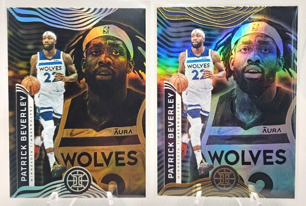 (2) 2021-22 Illusions Base & orange #117 Patrick Beverley - Timberwolves