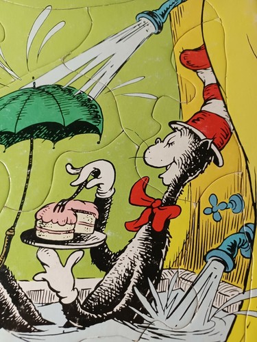 A Dr. Seuss Puzzle, The Cat in the Hat, 11 pieces 10" x 12 " - Picture 7 of 7