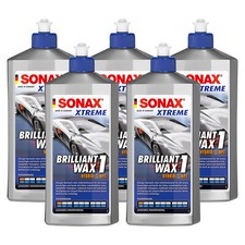 SONAX XTREME Brilliant Wax Politur 1 Hybrid NPT Hartwachs Lackfpflege 5x 500 ml