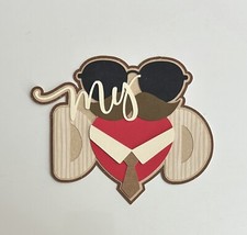 My Dad Handmade Scrapbook Title Paper Pierced