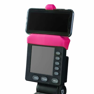 New Pink Phone Holder Made for Concept 2 Rowing Machine, SkiErg and BikeErg. Mad