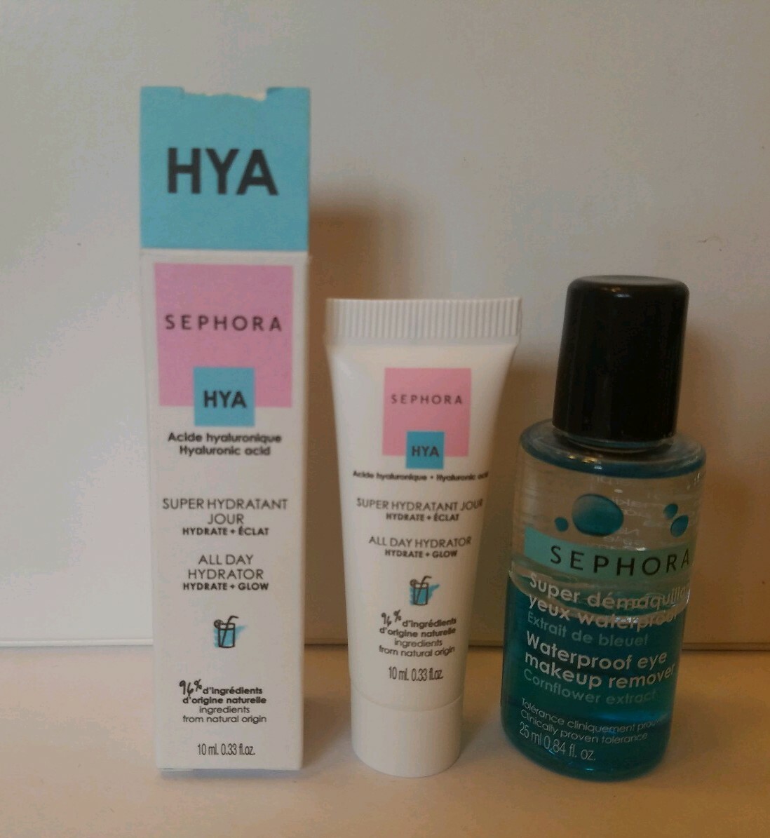 Sephora HYA All Day Hydrator Glow 10 ml Waterproof Eye Makeup Remover  25ml