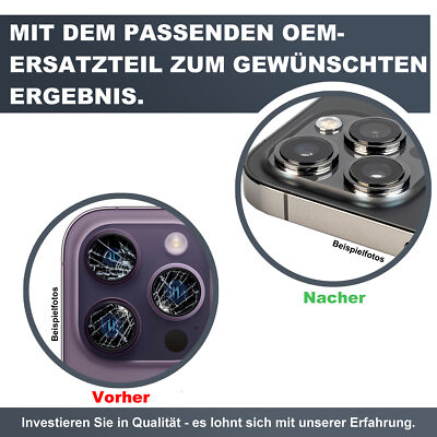 Ersatz Rückseite Kameralinse IPhone 15 Kleber UK Ware Bunt 2 Stück