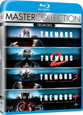 Tremors 1+2+3+4 ( Horror Kult 4 BLU-RAYs UNCUT ) mit Kevin Bacon, Fred Ward NEU