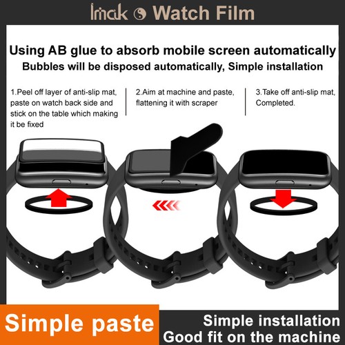 Imak HD Sensitive Touch Verre Bio Protecteur d'écran pour Apple Watch Series 10 - Photo 5 sur 20