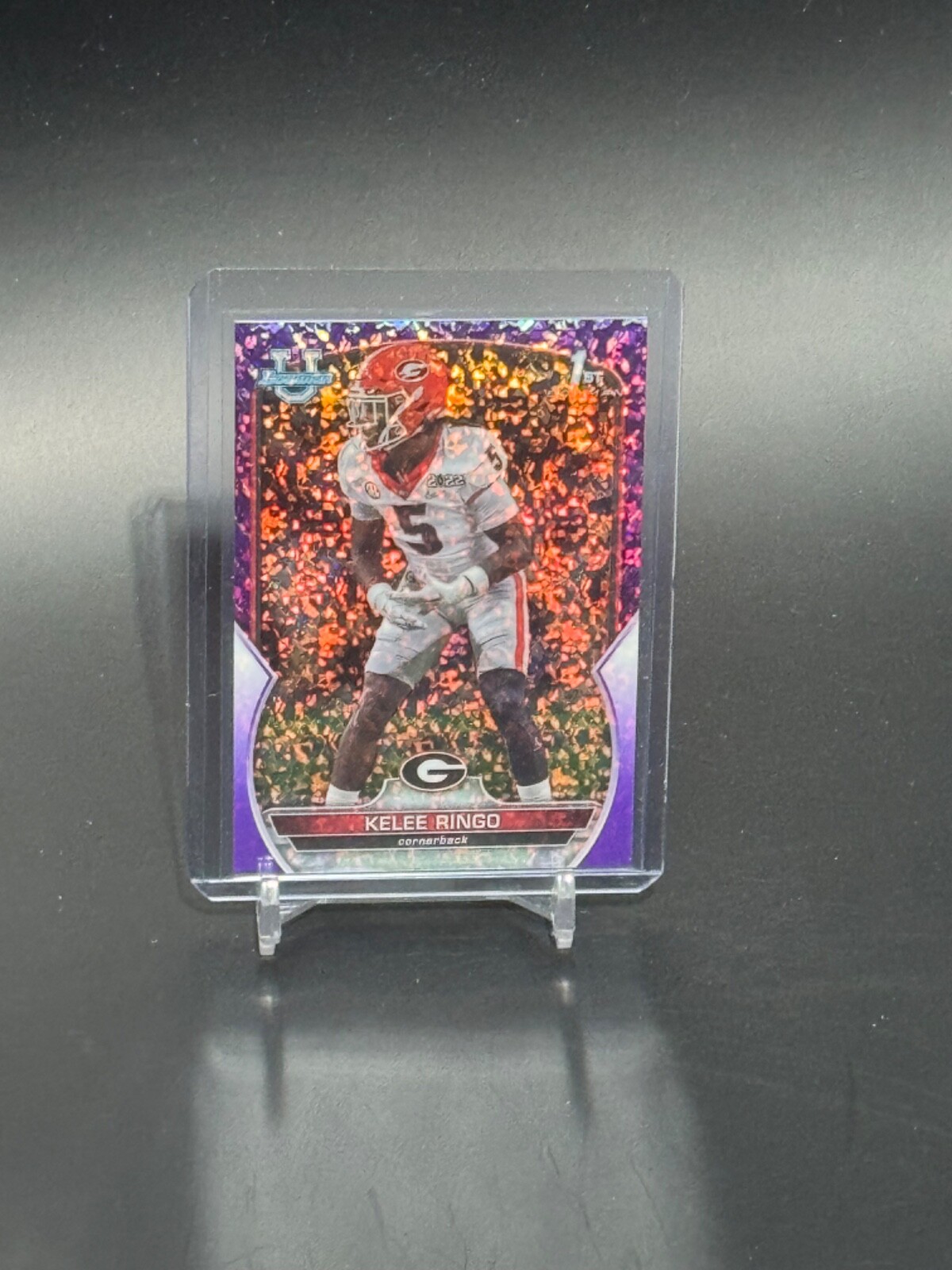 2022 Bowman U Chrome #68 Kelee Ringo 1st Bowman Purple Speckle Refractor /399