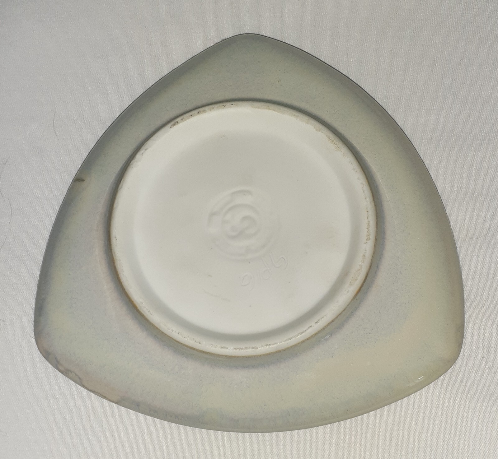 Pottery Maine Ikebana Vase 6 1/2" Triangular Signed Studio Pottery eBay