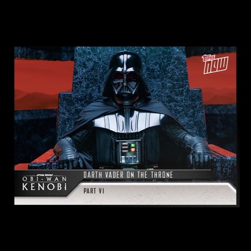 Topps Now Star Wars Obi-Wan Kenobi 5-Card Pack Part 6 Darth Vader Plus Patch - Picture 6 of 7