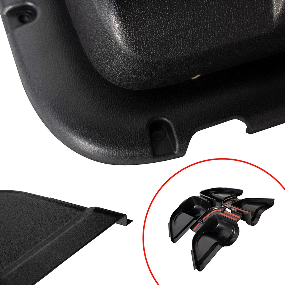 4x Front + Rear Door Storage Pockets Organizer Box for 11-2018 Jeep Wrangler JK - Imagem 3 de 4