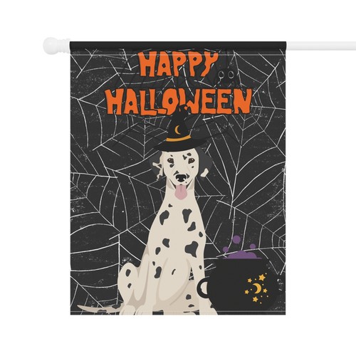 Halloween dalmatinischer Hund Gartenflagge - 2 Größen - tolles Geschenk für dalmatinische Besitzer! - Bild 3 von 11