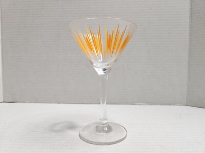 Orange Starburst Cointreau Martini Glass Barware 