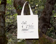 Mother Day Gifts, Happiness is Being a Mom, Grocery Shopping Canvas Bag, Small