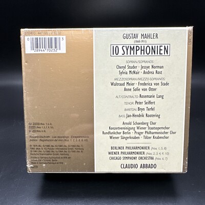 Mahler 10 Symphonien Symphonies, Abbado [DG, 12 CD Box Set] CDs