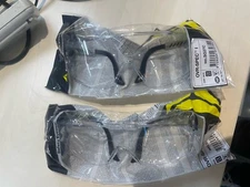 SEALED LOT OF 2 ELVEX Delta Plus OVR-Spec Safety Glasses Clear Lens ANSI Z87.1+