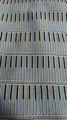NOVIA Collection Gold and Beige Geometric 100% Silk Tie Necktie Made in Italy - Foto 2 di 5