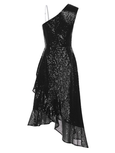 Women Maxi Dress Modern Sequin Dress Irregular Unique Movement Hourglass Trendy - Picture 47 of 80