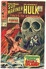 Tales To Astonish #96~ Sub Mariner & HULK ~  Skull island