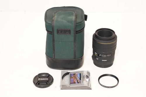 Sigma AF 105mm f/2.8 EX Macro Lens Canon Digital SLR Lens Bonus UV -Repair Parts