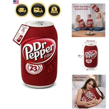 Oversized 20  x 10  Dr Pepper Hug Pillow   Perfect Gift for Soft Decor Lovers