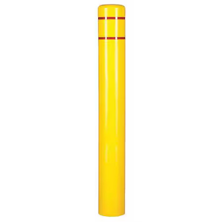 Post Sleeve, 4-1/2 In Dia., 52 In H, Yellow,  Cl1385d