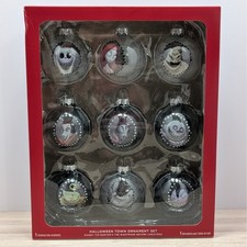 Disney Tim Burton The Nightmare Before Christmas Halloween Town Ornament Set 9