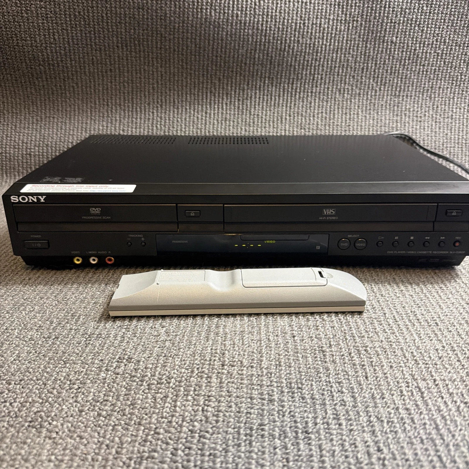 SONY SLV-D380P DVD VHS Combo Player & Recorder VCR With Remote