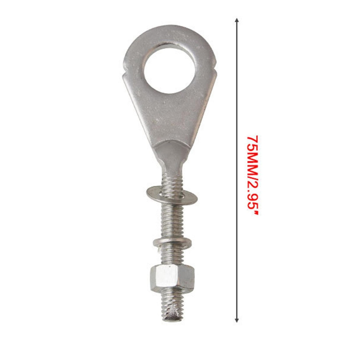 Chain Adjuster Tensioner For Honda XR80 XR100 CRF70F CRF80F CRF100F Z50 - 2-Piece Set With Lock Nuts