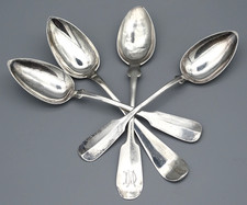 M&uuml;nchen: Konvolut/ Lot 4 Silberl&ouml;ffel; 4x Spaten- L&ouml;ffel 800 Silber; Haag Wimmer