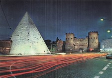 ITALIE ROME PYRAMIDE DE CESTIUS ET PORTE SAINT PAUL