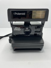 Vintage Polaroid 600 One Step Close Up Flash Instant Camera & Strap TESTED