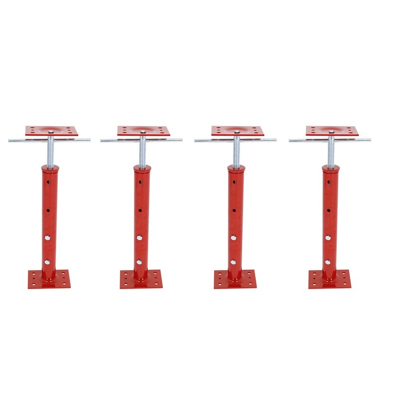 4pcs 19"-36" Height Range Adjustable Floor Jack Post House Floor Leveling Lift
