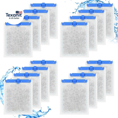 16 Large Filter Cartridges Compatible with Tetra Whisper Bio-Bag Filter Cartridg