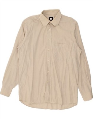 ROCCOBAROCCO Herren Hemd Größe 44 17 1/2 XL Beige OF10