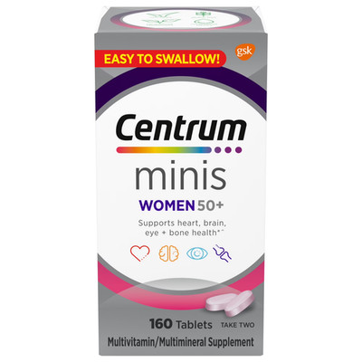 Centrum Minis Women 50+ 160 Tablets, Multivitamins Supplement Fast Shipping