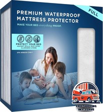 Protector de colch n impermeable - Cubrecolch n antienuresis, color blanco NUEVO