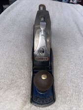 Vintage Woden W 5 Jack Plane In Good Used Condition With Stanley Blade& Cap Iron