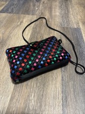 Magid Handbag Purse Rainbow Colored Magnetic Closure Vintage